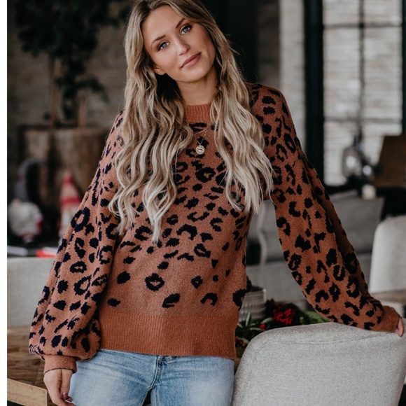 WIKTORIA Leopard Print Sweater - Picture 3 of 8